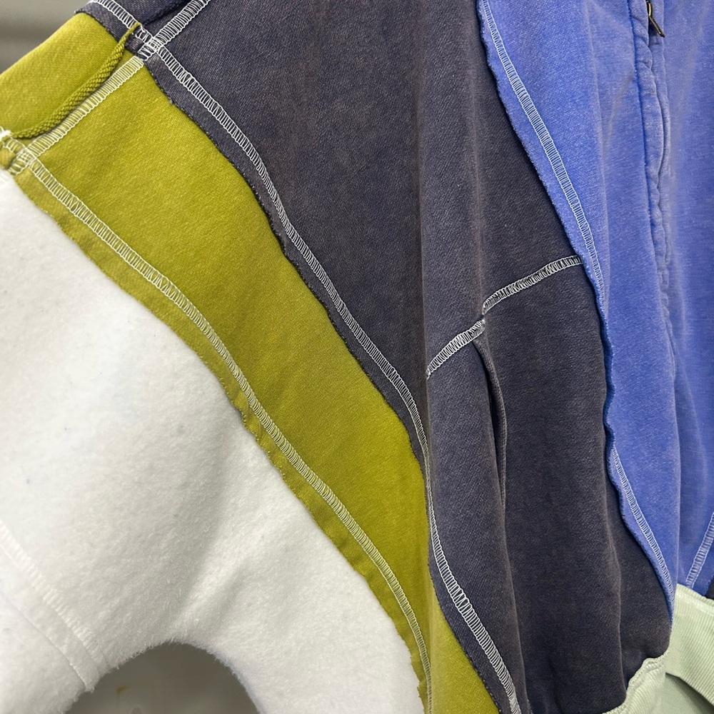 BUCKETLIST Multicolor Patchwork Bomber Jacket - image 4